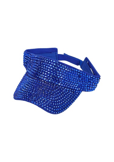 Kadınlar İçin Şık Ve Göz Alıcı Kristalli Güneş Gözlüğü Kapağı Mavi Renkli Tenis Sporu Aksesuarı Mavi