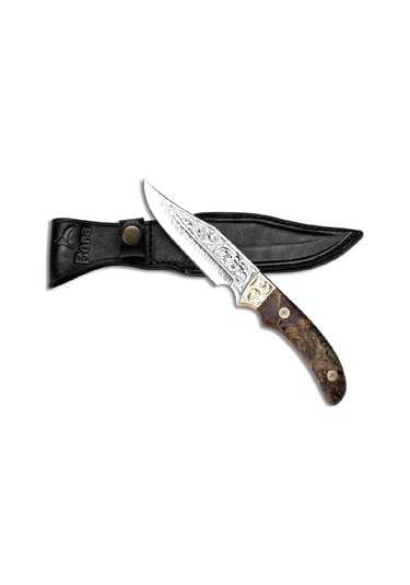 Bora 310 Dragon Kök Ceviz Gravürlü Bıçak Kahverengi