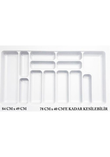 Starax Çekmece İçi Kaşıklık Beyaz En 44 CM Derinlik 49 CM