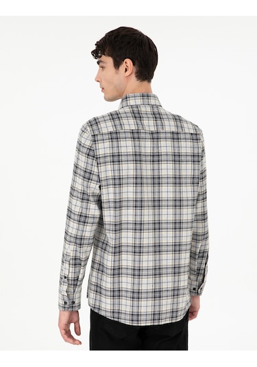 Pierre Cardin Erkek Gri Gömlek Desenli 50292888-vr024 Gri