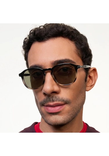 Nelson Yarı Leopar Unisex Güneş Gözlüğü Çok Renkli