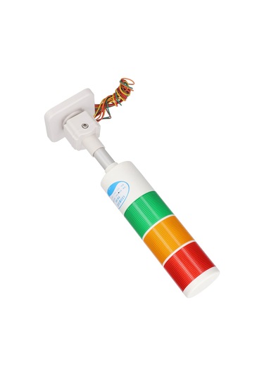 Yaozixa Endüstriyel Led Yığın Sinyal Tüyü, 24v Uyari Işığı, Cnc Ve Otomasyon Üretim Satırları İçin, Alüminyum Gövde, Abs Abajur