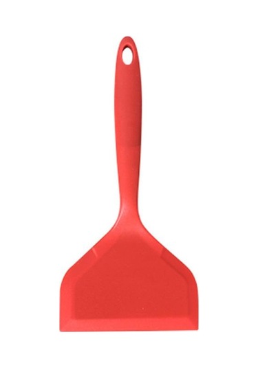 Kırmızı 1 Adet Silikon Spatula Mutfak Eşyaları Sığır Eti Yumurta Mutfak Kazıyıcı Geniş Pizza Pişirme Aracı Kürek Yapışmaz Spatula Pişirme Gereçleri