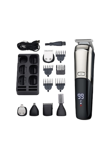Gajeena 6'sı 1 Arada Usb Şarjlı Su Geçirmez Erkek Tıraş Makinesi Ve Sakal Trimeri