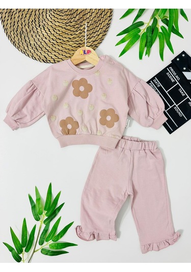 Angola Papatyalar Omuzdan Çıtçıtlı 2 Li Takım Pudra