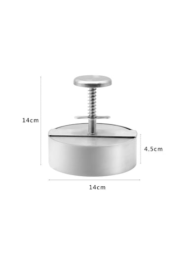 Sones 14cm Büyük 304 Paslanmaz Çelik Burger Pres Mutfak Köfte Kalıbı