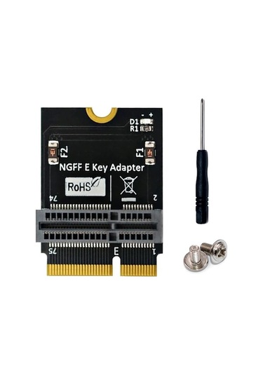 Novahub 2230 Tip Ngff M.2 Key-e'den Key-e Adaptörü Dönüştürücü Yükseltici Kart Desteği M2 Key E 2230 2242 2260 2280 Ax200/201/210 Wifi - Diğer