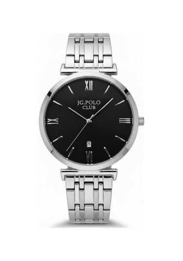 Jg. Polo Club Erkek Kol Saati Silver Renk, Siyah Kadran - T01068a, 2 Yıl Garantili Gümüş Jg. Polo Club Erkek Kol Saati Silver Renk, Siyah Kadran - T01068a, 2 Yıl Garantili Gümüş