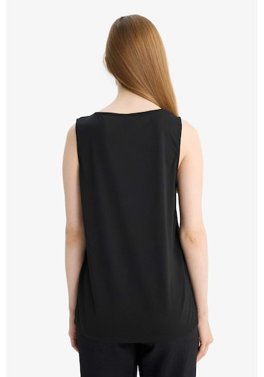 Defacto Dantel Detaylı V Yaka Atlet F9396ax25hsbk27 Siyah