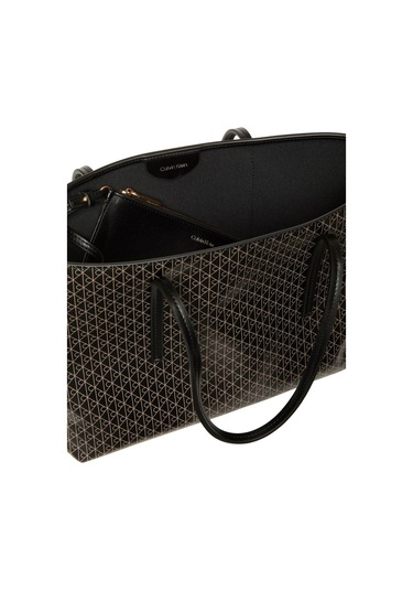 Emblem Aop Small Tote Kadın Siyah Çanta-9167 Siyah