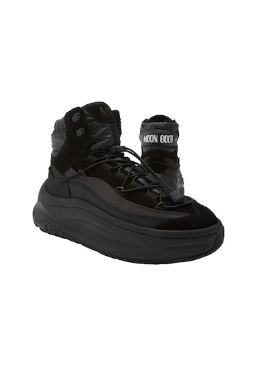 N001 Black Bot Erkek 80d2490030 Moon Boot Moon247 Xlace Mid Siyah