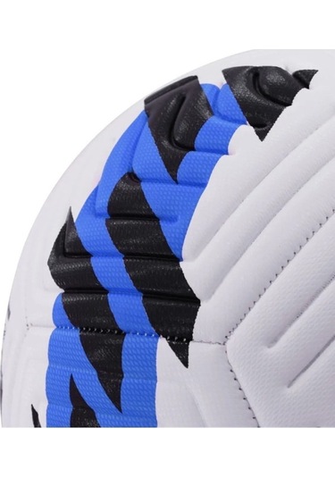 Mavi Yeni Desenli Futbol Topu 4 Astarlı No:5 480 Gr + Pompa Hediyeli X507 Mavi - Beyaz