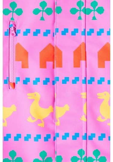 Bobo Choses Printed Çocuk Kayak Montu Pembe Y 6/7