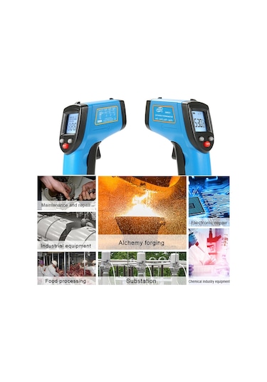Benetech Gm531 El Tipi Termometre Pişirme Dijital Kızılötesi Termometre, Ölçüm Aralığı: -50 530 C