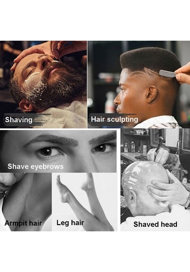 Sones Manuel Erkek Paslanmaz Çelik Halka Tıraş Bıçağı Bıçaksız Siyah