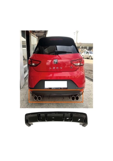 SEAT LEON 2013-2014 MK3 PLASTİK BOYASIZ ARKA DİFÜZÖR