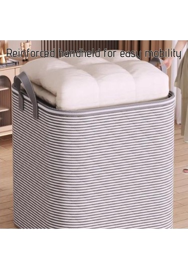 Tongxida Dolapiçi Giyim Çantaları Kapları Düzenleyici, Güçlendirilmiş Saplı Kalın Battaniyeler, Xxl Siyah, Çift Fermuarlı Yata Siyah