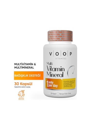 Voop Multivitamin Multimineral 30 Kapsül