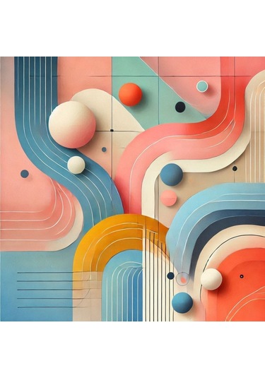 İskandinav Soyut Tablo Set Çerçevesiz 50x50cm Pvc Tablo 4'lü Set 013 Her Bir Tablo 50x50cm Büyüklüğündedir.