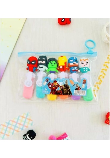 Marvel Karakter 6lı Fosforlu Kalem Seti 6689 Pastel Ultramarin