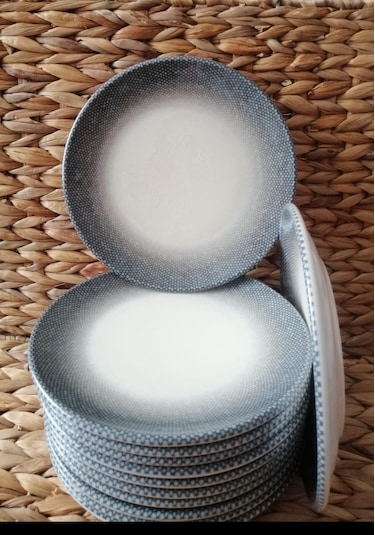 Güral Porselen Petek 19 Cm 12 Adet Pasta Tabak