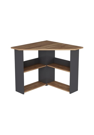 Corner Çalışma Masası Bilgisayar Masası Ofis Masası Kemençe - Antrasit