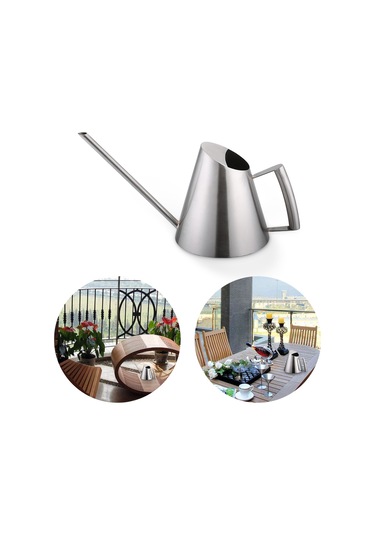 Lemestar 400ml Paslanmaz Çelik Uzun Damak Sulama Kasa - Ev Bitkileri, Balkon Ve Bahçe İçin Dayanıklı Ve Pratik