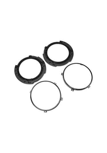 Reedark Jeep Wrangler Jk 2007-2018 İçin 7 İnç Dairesel Far Montaj Braketi Çift , Dayanıklı Çelik Malzeme, Koruyucu Ve Dekoratif Fonksiyon El-1018-bk