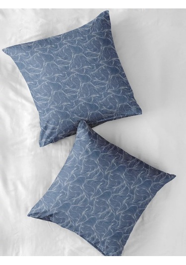 Mia Cara 70x70 Pamuklu Perkal Yastık Kılıfları 221799168 Mavi