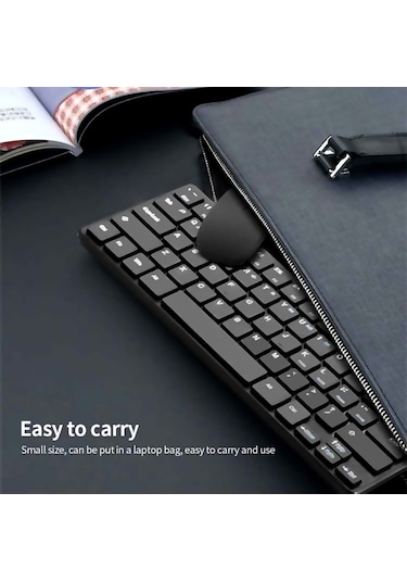 Springsun Klavye Mouse Kombo 2.4g Kablosuz Klavye Mouse Seti Ofis Klavye Mouse Seti İnce Tasarım Tak Ve Çalıştır Pc Dizüstü Bilgisayar Siyah