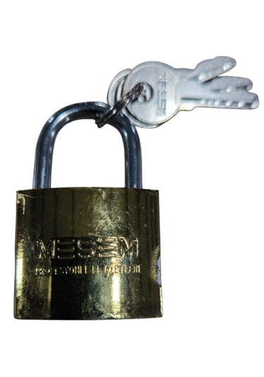 Meşem Asma Kilit Sarı Kısa 32 Mm