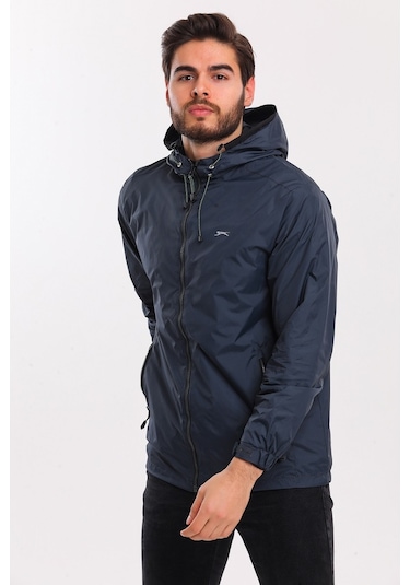 Slazenger OFANS Erkek Yağmurluk Koyu Gri