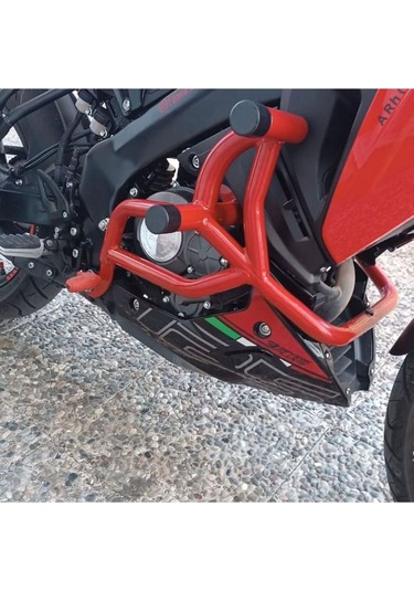 Benelli 125s Ön Koruma Demiri Kırmızı Motosiklet Ön Koruma
