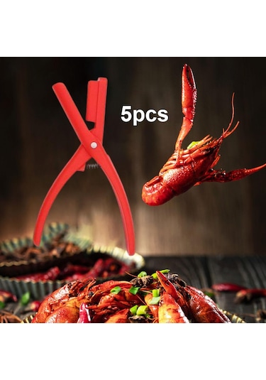 Suntek Magideal 5 Adet Istakoz Sheller Taşınabilir Karides Kırmızı