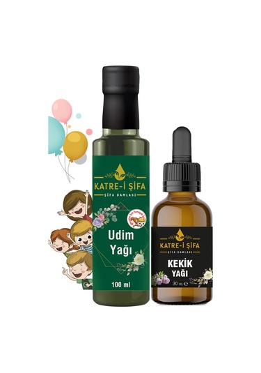 Katre-i Şifa Çocuklar İçin Udim Yağı 100 ML ve Kekik Yağı 30 ML