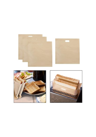 Suntek Magideal Yeniden Kullanılabilir Ekmek Kızartma 16x18cm-4-adet