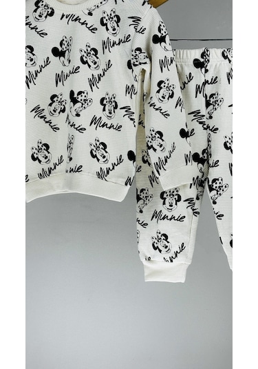 Kız Bebek 2 Li Günlük Pamuklu Takım Alt Üst Günlük Şık Set 6 24 A Beyaz