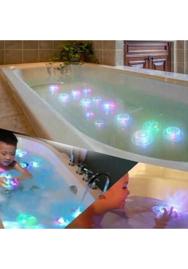 Sones 3pcs 3 Led Çarpıcı Yüzen Led Glow Show Yüzme Havuzu Lambası Çok Renkli