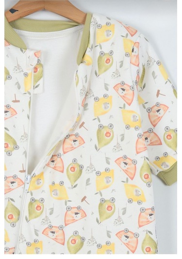 4-5-6 Yaş Elyaf Dolgulu 2 Tog Çocuk - Bebek Uyku Tulumu Beyaz