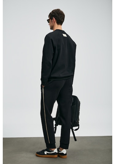 Lufian Cosmo Erkek Sweatshirt Siyah Siyah 112030181100100 Siyah