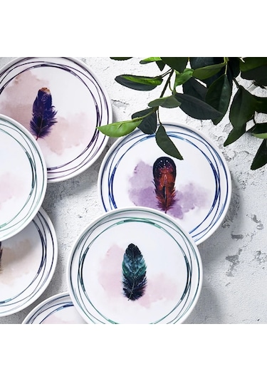 Fecra Tirga 6 Parça Pasta Tabağı Seti