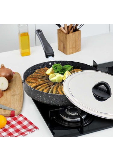 Özkent K-569 Hamsilos 32 CM Granit Balık Börek Tavası
