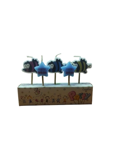 Kika Joy Deseni Doğum Günü Mumu Balık