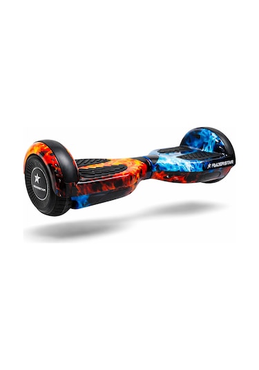 Elektrikli Kaykay Hoverboard Bluetooth Hoparlörlü RS-S5 Bicolor Flame Grafiti