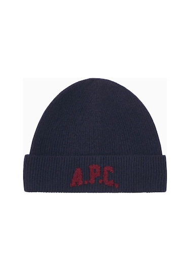 A.p.c Axel Beanie Unisex Yumuşak Ve Sıcak %100 Yün Bere Koyu Lacivert