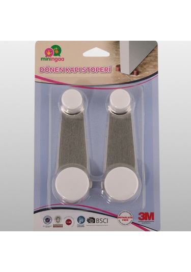 2 Adet Iz Bırakmaz Yapışkanlı Kolay Montaj Paslanmaz Çelik Kapı Tutucu Ve Kapı Stoperi Çok Renkli