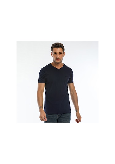 Slazenger SARGON 5 li Set Erkek  Beyaz - Siyah - Lacivert - Haki - Gri Tişört