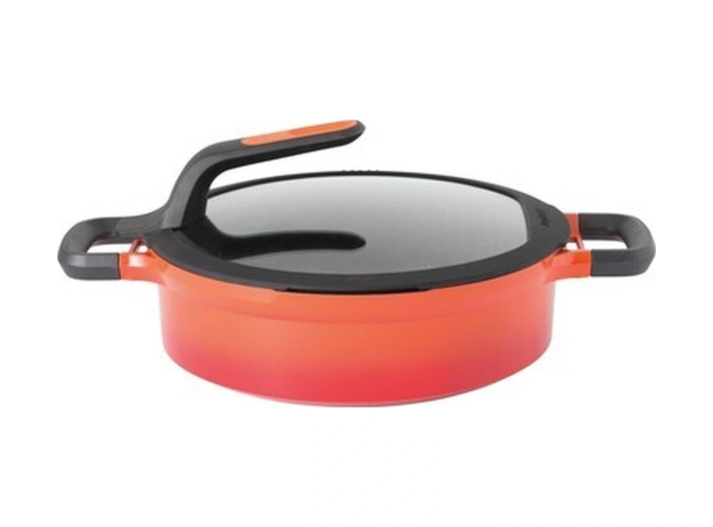 Berghoff Gem Stay Cool Soft Orange Pilav Tenceresi 26 Cm Bakır - Siyah