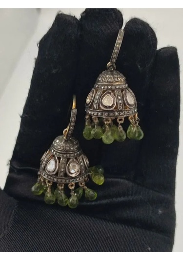 Allahverdi Türkmen Peridot Elmas Küpe 222