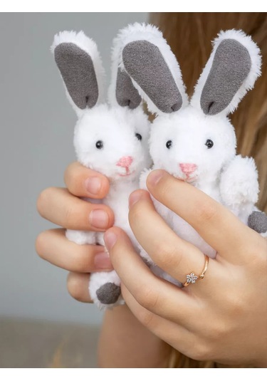 Veronika 925 Ayar Gümüş Ayrılabilir Çiçek Tasarımlı Rodyum Kaplama Taşlı Yüzük 84389504 Altın